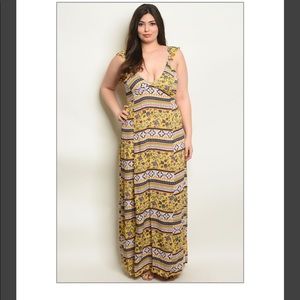 Plus size Floral dress